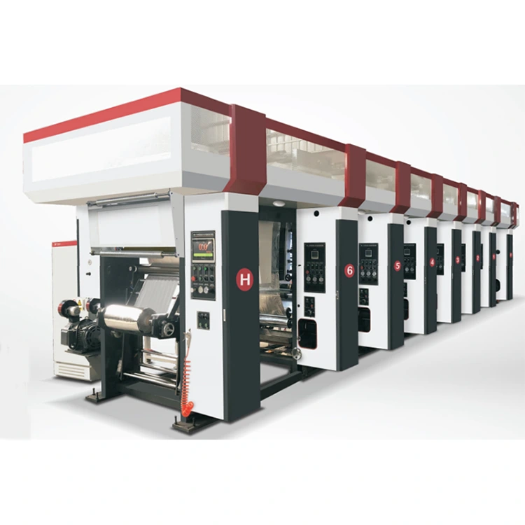 3-12 väriä Tietokoneistettu automaattinen syväpainokone Kolmen vektorin moottori