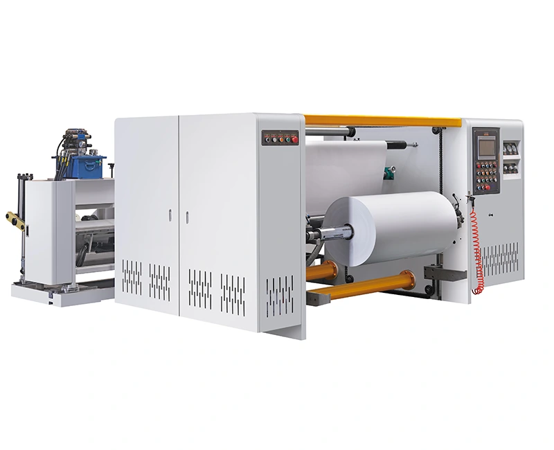 Tietokoneistettu leikkaus- ja kelauskone